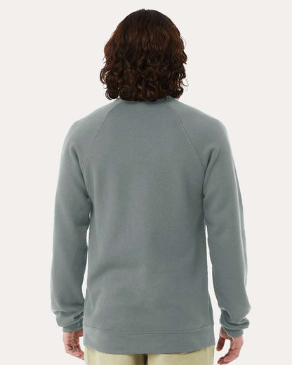 BELLA + CANVAS Sponge Fleece Raglan Crewneck Sweatshirt 3901 #colormdl_Blue Storm