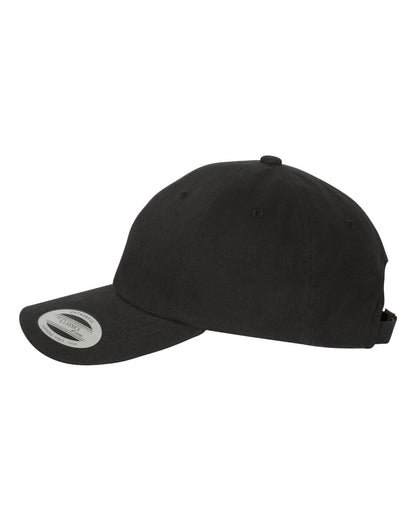 YP Classics Peached Cotton Twill Dad Hat 6245PT #color_Black
