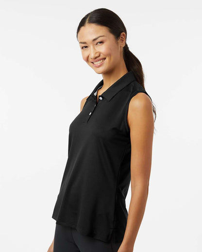 Adidas Women's Ottoman Sleeveless Polo A1005 #colormdl_Black