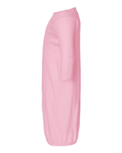 Rabbit Skins Infant Baby Rib Layette 4406 #color_Pink