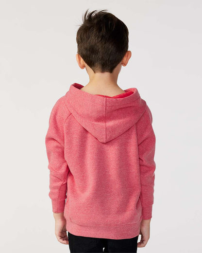 Independent Trading Co. Toddler Special Blend Hooded Raglan Sweatshirt PRM10TSB #colormdl_Pomegranate