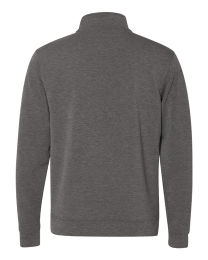 J. America Men's Omega Stretch Quarter-Zip Pullover 8434 #color_Charcoal Triblend