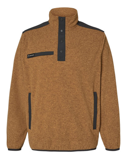 DRI DUCK Ranger Melange Fleece Pullover 7353 #color_Saddle