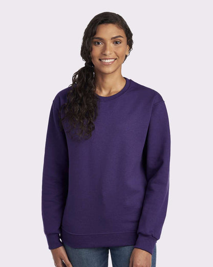 JERZEES Unisex NuBlend® Crewneck Sweatshirt 562MR #colormdl_Deep Purple