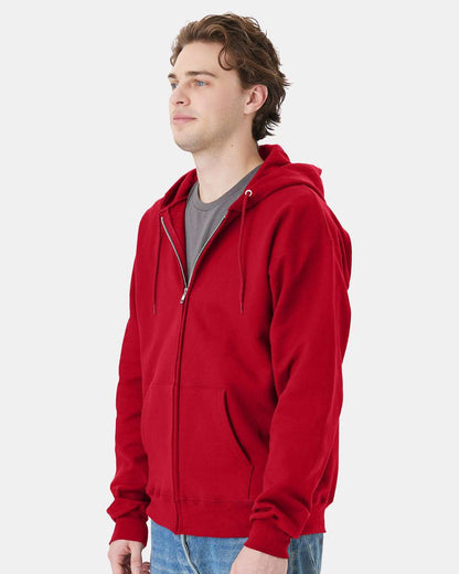 Hanes Unisex Ultimate Cotton® Full-Zip Hooded Sweatshirt F280 #colormdl_Deep Red