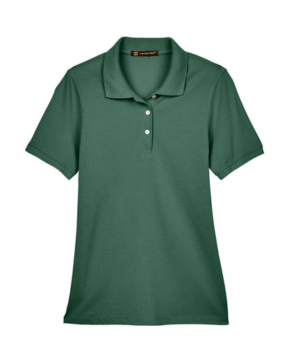 Harriton Women's Easy Blend Polo M265W #color_Hunter