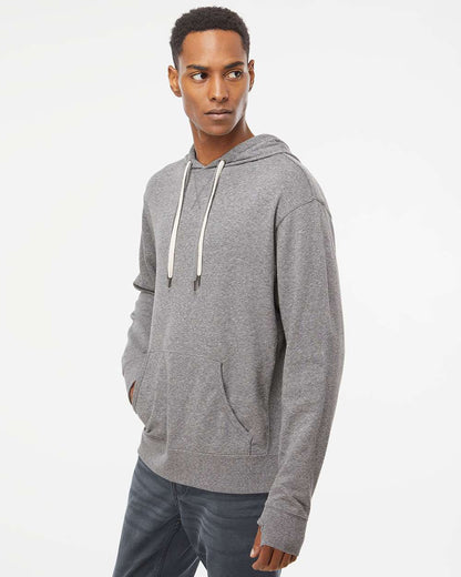 Independent Trading Co. Midweight French Terry Hooded Sweatshirt PRM90HT #colormdl_Salt &amp; Pepper