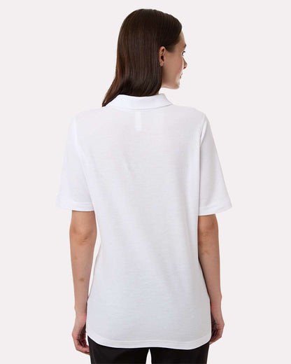 Harriton Women's Maverick CVC Pique Polo M105W #colormdl_White