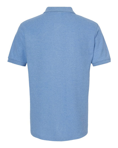 Tultex 50/50 Sport Pique Polo 400 #color_Heather Light Blue