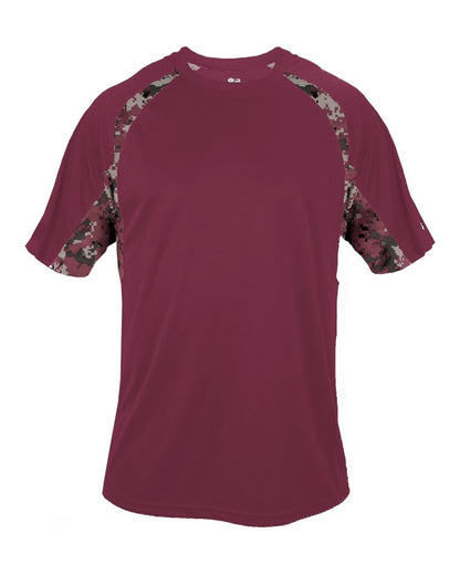 Badger Hook Digital T-Shirt 4140 #color_Maroon/ Maroon Digital