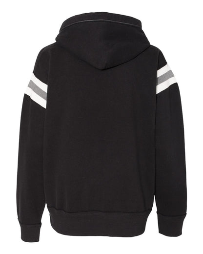 J. America Men's Vintage Athletic Hooded Sweatshirt 8847 #color_Black