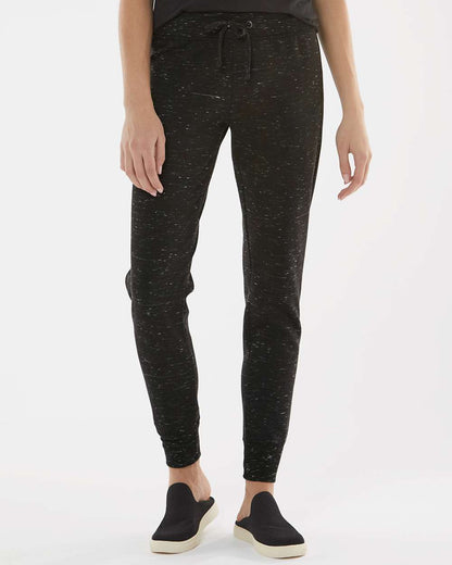 J. America Women’s Mélange Fleece Joggers 8675 #colormdl_Black