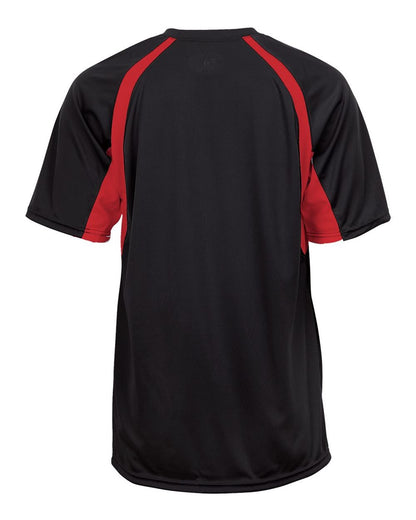 Badger B-Core Hook T-Shirt 4144 #color_Black/ Red