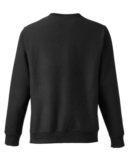 Team 365 Unisex Zone HydroSport™ Heavyweight Crewneck Sweatshirt TT98 #color_Black