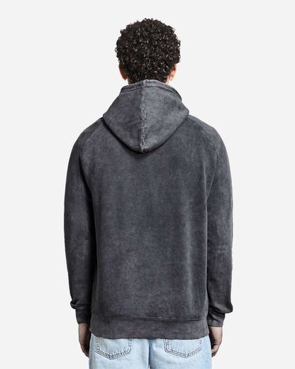 Lane Seven Unisex Vintage Raglan Hooded Sweatshirt LST004 #colormdl_Vintage Black