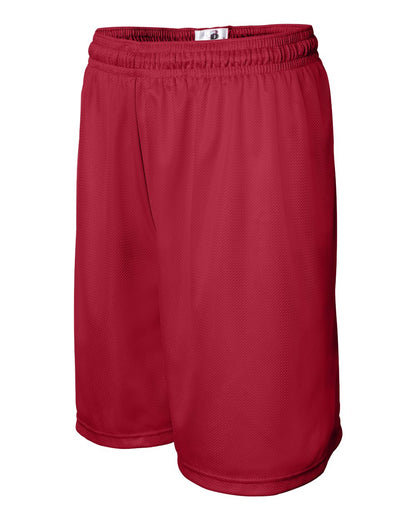 Badger Mini Mesh 9'' Inseam Shorts 7239 #color_Red