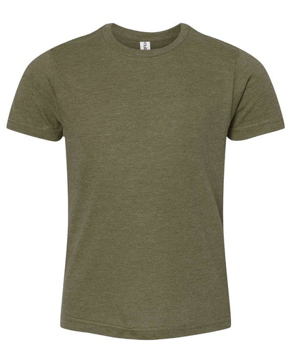 Tultex Youth Fine Jersey T-Shirt 235 #color_Heather Military Green