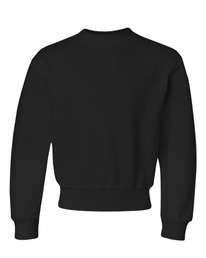 JERZEES Youth NuBlend® Crewneck Sweatshirt 562BR #color_Black