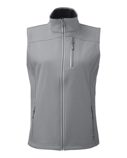 Nautica Women's Wavestorm Soft Shell Vest N17908 #color_Graphite