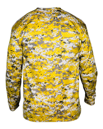 Badger Digital Camo Long Sleeve T-Shirt 4184 #color_Gold Digital