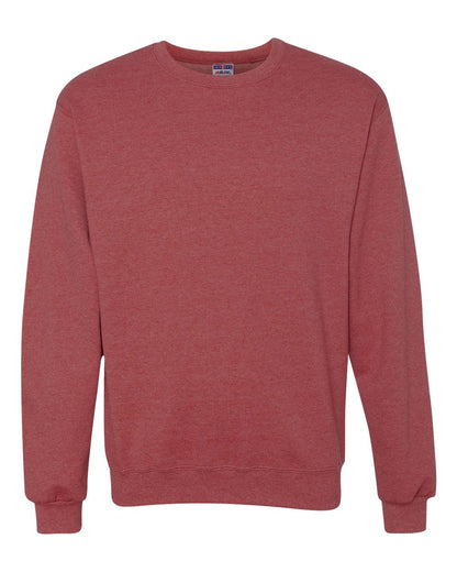 JERZEES Unisex NuBlend® Crewneck Sweatshirt 562MR #color_Vintage Heather Red
