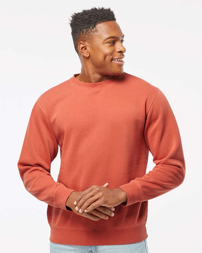 Independent Trading Co. Midweight Pigment-Dyed Crewneck Sweatshirt PRM3500 #colormdl_Pigment Amber