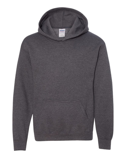 Gildan Youth Heavy Blend™ Hooded Sweatshirt 18500B #color_Dark Heather