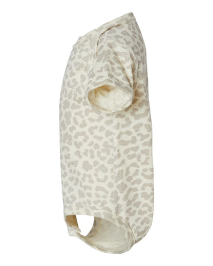 Rabbit Skins Infant Fine Jersey Bodysuit 4424 #color_Natural Leopard