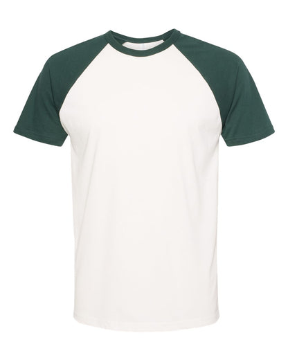 Next Level Cotton Raglan T-Shirt 3650 #color_Forest Green/ Natural