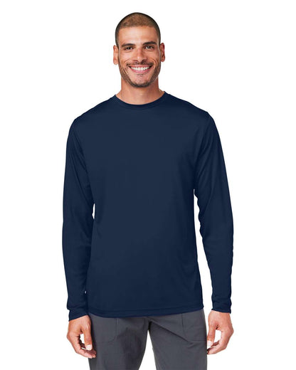 CORE365 Unisex Capital Long Sleeve Performance T-Shirt CE10L #colormdl_Classic Navy
