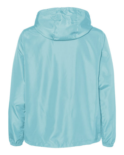 Independent Trading Co. Lightweight Quarter-Zip Windbreaker Pullover Jacket EXP54LWP #color_Aqua