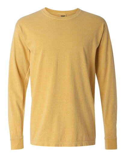 Comfort Colors Unisex Garment-Dyed Heavyweight Long Sleeve T-Shirt 6014 #color_Mustard