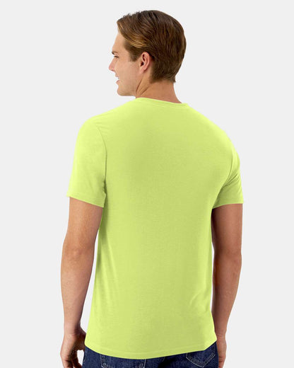 Hanes Unisex Cool DRI® Cotton Touch T-Shirt 4873 #colormdl_Safety Green