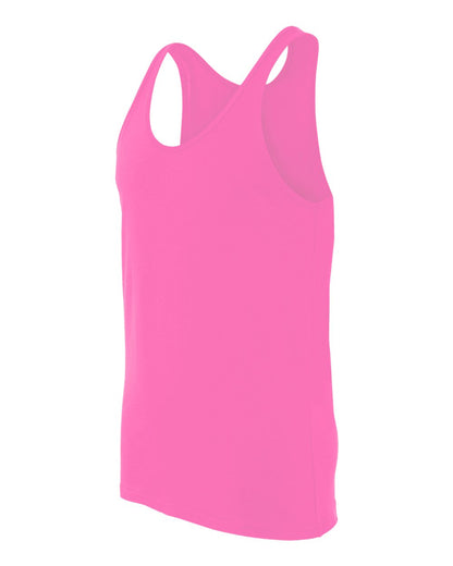 BELLA + CANVAS Heather CVC Tank 3480CVC #color_Neon Pink