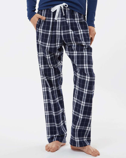 Boxercraft Women's Haley Flannel Pants BW6620 #colormdl_Navy/ Silver
