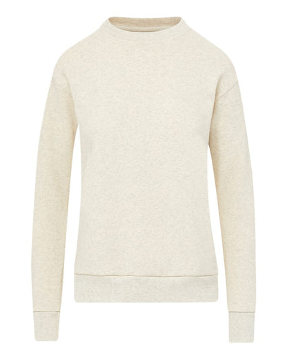 MV Sport Women's Raelynn Cloud Fleece Crewneck Sweatshirt W23140 #color_Oatmeal