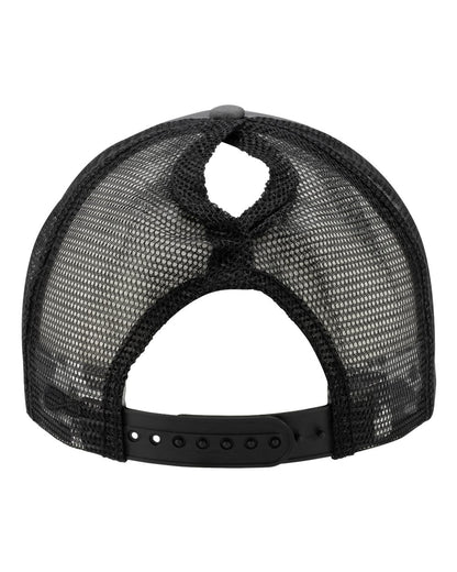 Infinity Her Women's Foam Trucker Cap ROSIE #color_Slate/ Black/ Black/ Cow