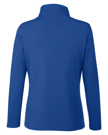 CORE365 Women's Fusion ChromaSoft™ Pique Quarter-Zip Pullover CE405W #color_True Royal