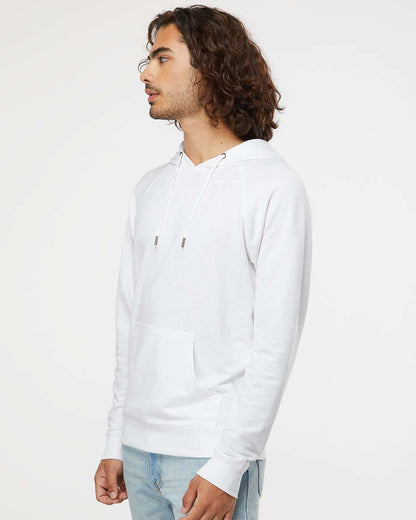 Independent Trading Co. Unisex Icon Lightweight Loopback Terry Hooded Sweatshirt SS1000 #colormdl_White