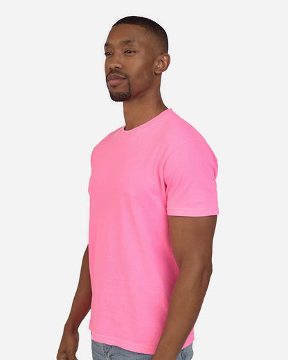 Threadfast Apparel Unisex Colors Garment-Dyed T-Shirt C1200 #colormdl_Neon Pink