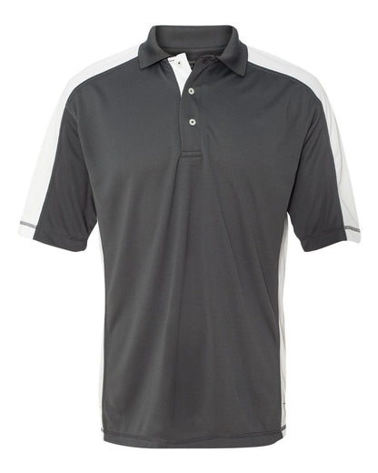 Sierra Pacific Men's Colorblocked Moisture Free Mesh Polo 0465 #color_Steel/ White