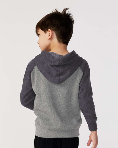 Independent Trading Co. Toddler Special Blend Hooded Raglan Sweatshirt PRM10TSB #colormdl_Nickel/ Carbon