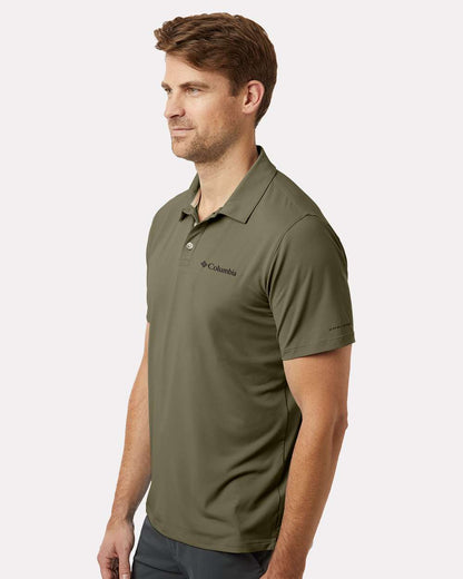 Columbia Men's Tech Trail™ Utility Polo 211856 #colormdl_Stone Green