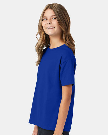 Hanes Ecosmart™ Youth T-Shirt 5370 #colormdl_Deep Royal