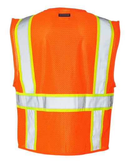 Kishigo Unisex Ultra-Cool™ Solid Front Vest with Mesh Back 1163-1164 #color_Orange