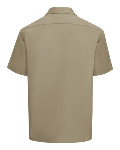 Dickies Men's Tall Short Sleeve Work Shirt 2574T #color_Khaki