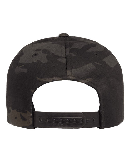 YP Classics Premium Flat Bill Snapback Cap 6089M #color_Multicam Black