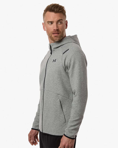Under Armour Men's Unstoppable Fleece Full-Zip 1379806 #colormdl_Mod Grey/ Black