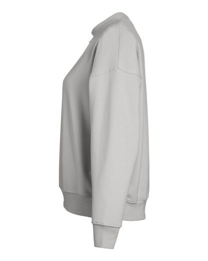 Glyder Women's Vintage Oversized Pullover Sweatshirt PDP6789 #color_Ash Grey