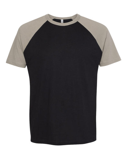 Next Level Cotton Raglan T-Shirt 3650 #color_Warm Grey/ Black